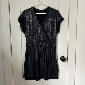 Banana Republic black sequin dress, size 6